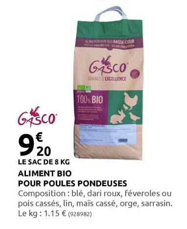 aliment bio pour poules pondeuses