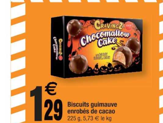 biscuits guimauve enrobés de cacao