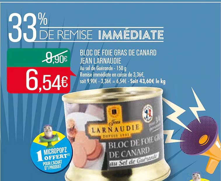 Bloc De  Foie Gras De Canard Jean Larnaudie