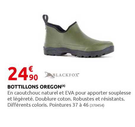 bottillons oregon blackfox