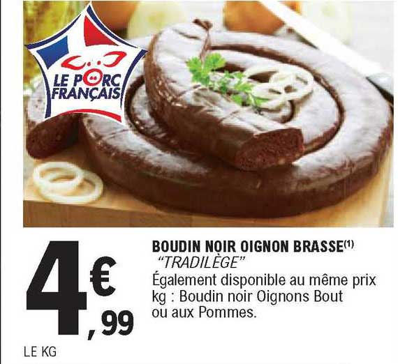 Boudin Noir Oignon Brasse "tradilège"