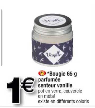 bougie 65g parfumée senteur vanille