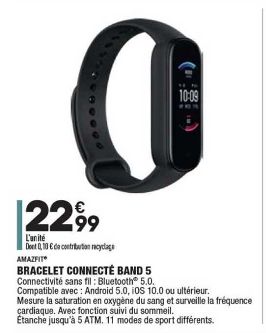 bracelet connecté band 5 amazfit®