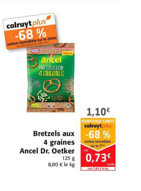 bretzels aux 4 graines ancel dr. oetker