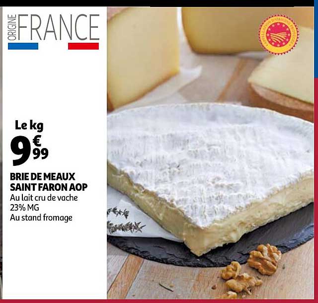 Brie De Meaux Saint Faron Aop