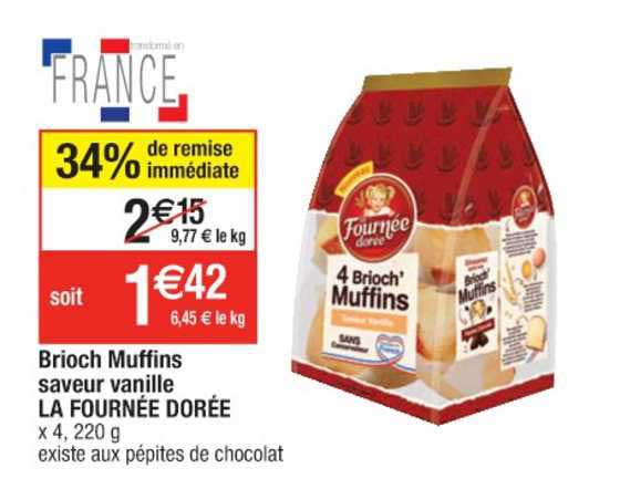 brioch muffins saveur vanille la fournée dorée