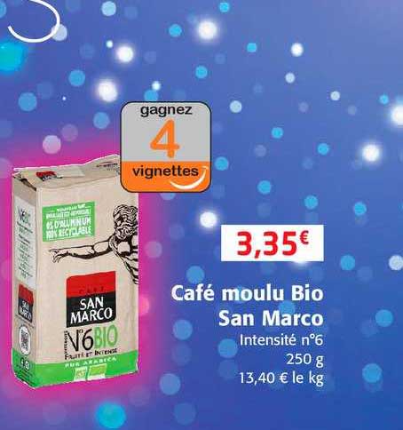 café moulu bio san marco