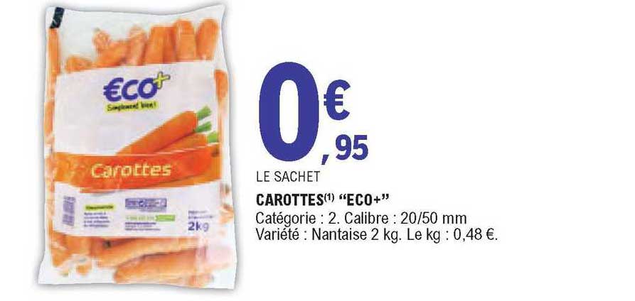 Carottes "eco+"