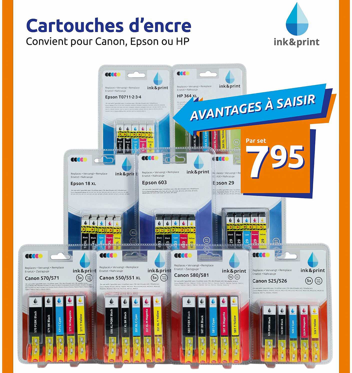 cartouches d'encre