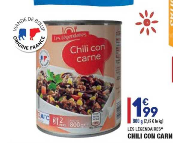 chili con carne les légendaires®