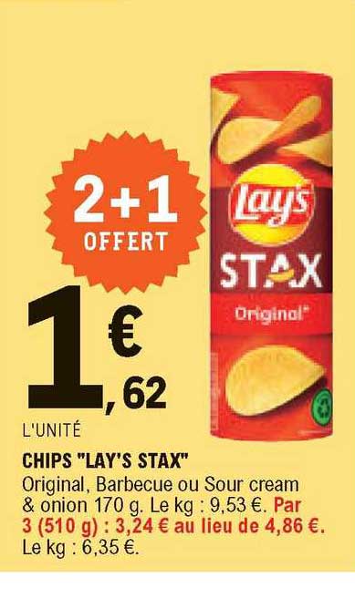 Chips "lay's Stax"