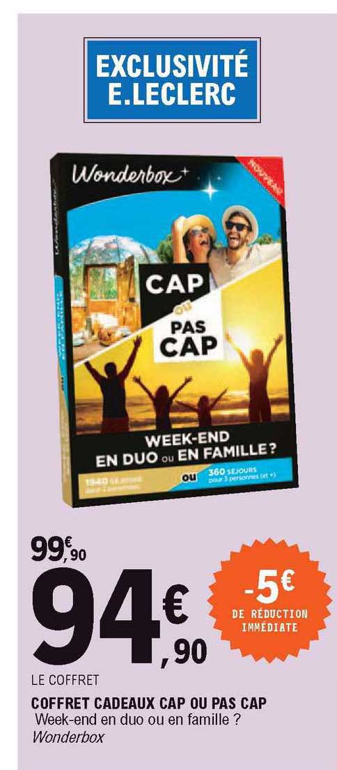 coffret cadeaux cap ou pas cap
