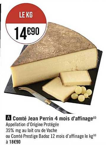 comté jean perrin 4 mois d'affinage