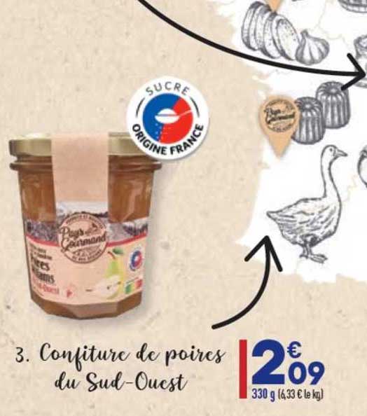 confiture de poires du sud-ouest