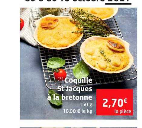 coquille st jacques à la bretonne