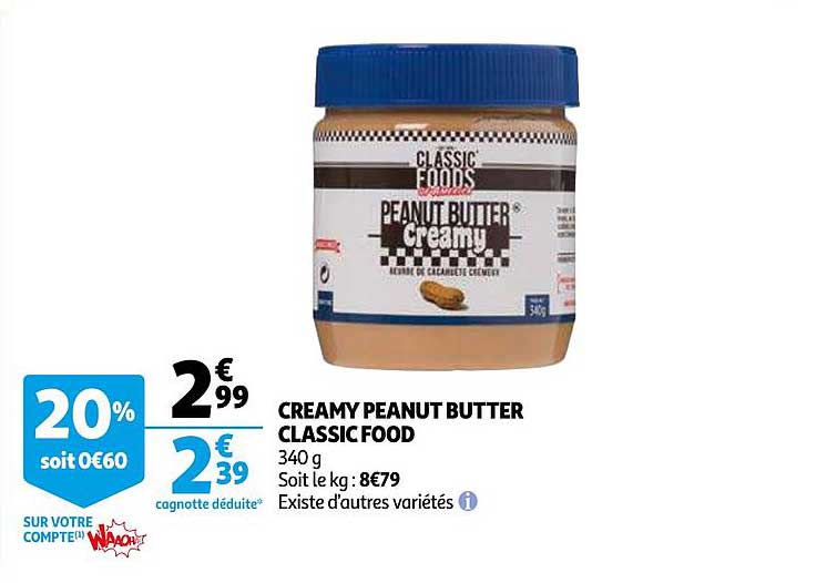creamy peanut butter classic food