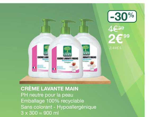 crème lavante main