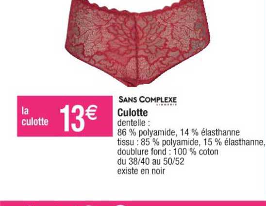 Culotte Sans Complexe