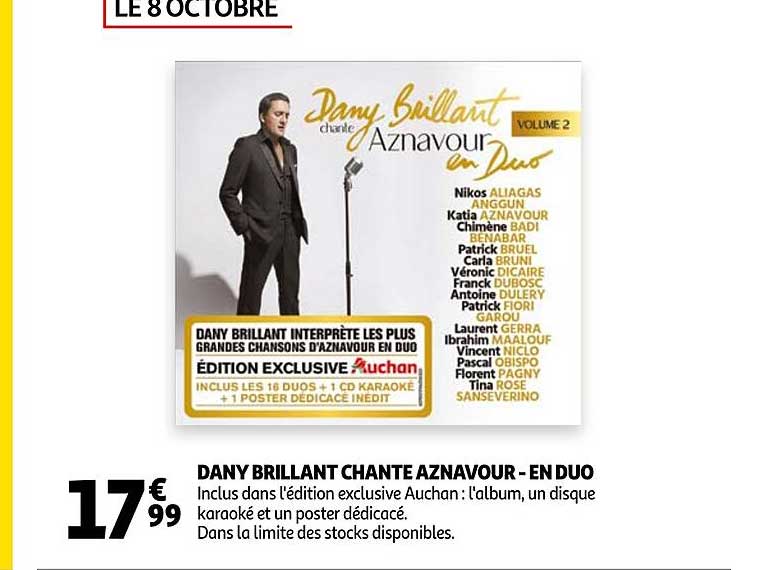 dany brillant chante aznavour - en duo