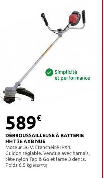 débroussailleuse à batterie hht 36 axb nue
