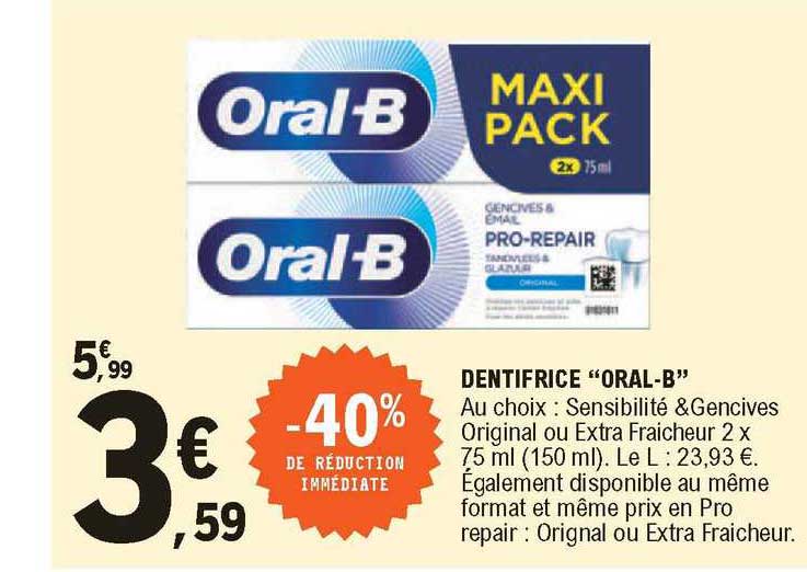 dentifrice "oral-b"