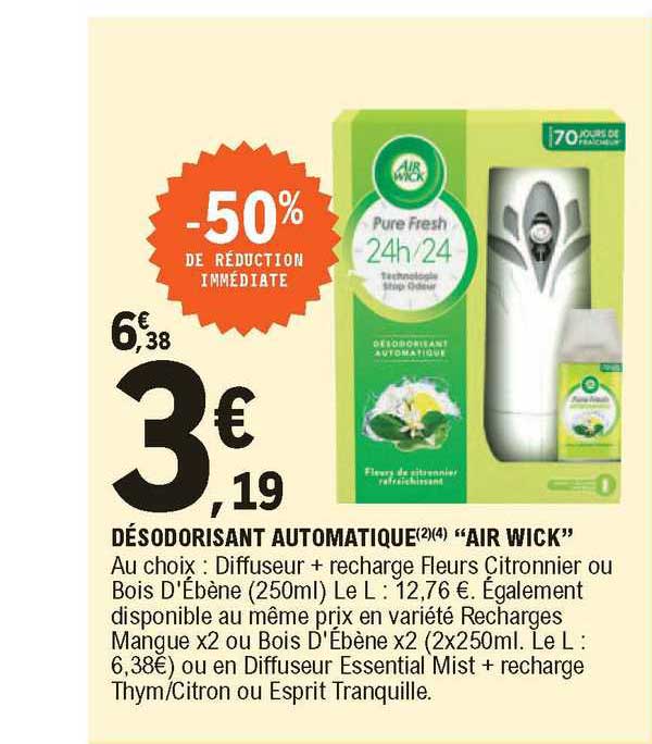 désodorisant automatique "air wick"