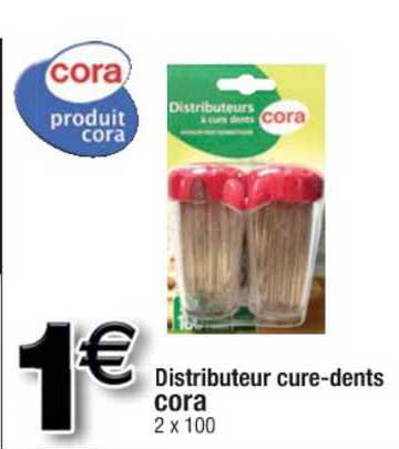 distributeur cure-dents cora