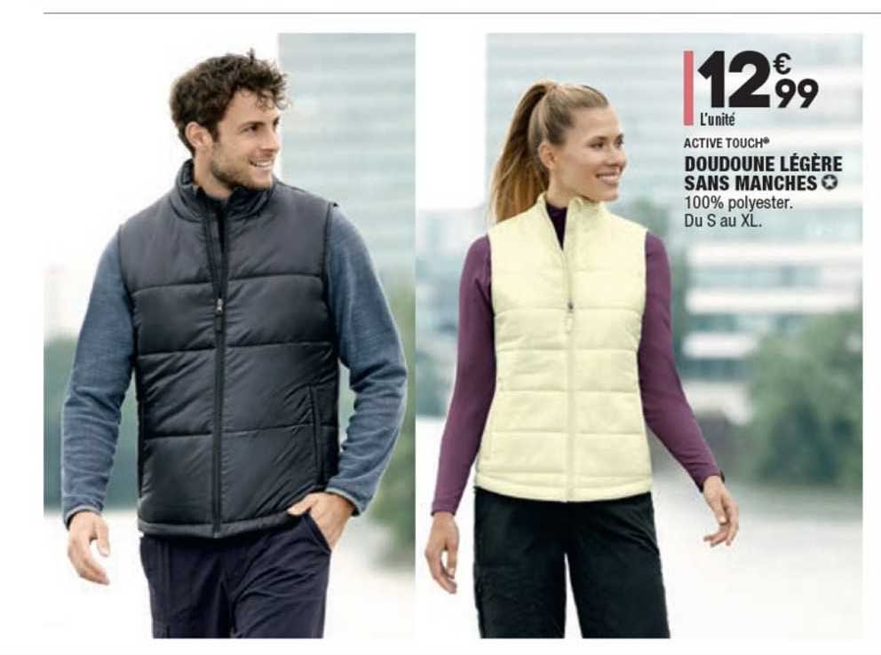 doudoune légère sans manches active touch®