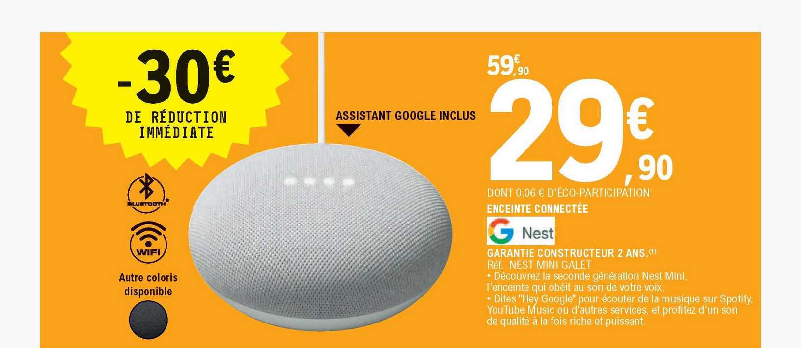 enceinte connectée google nest