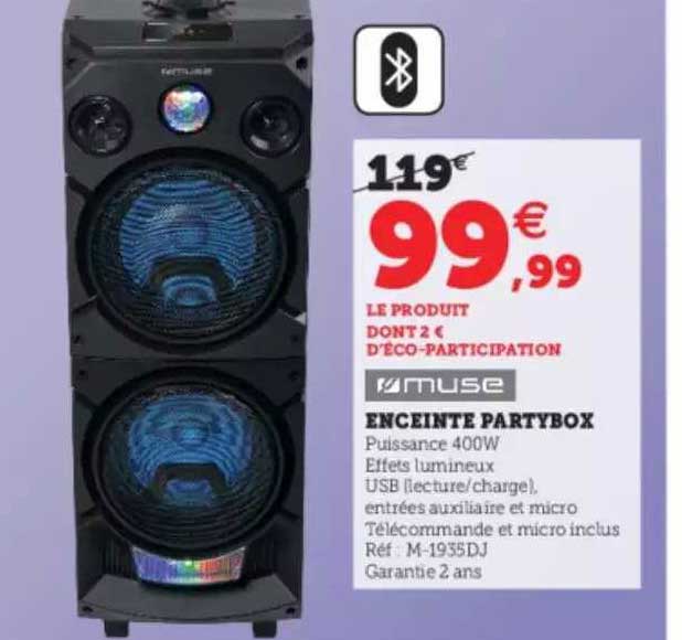 enceinte partybox muse