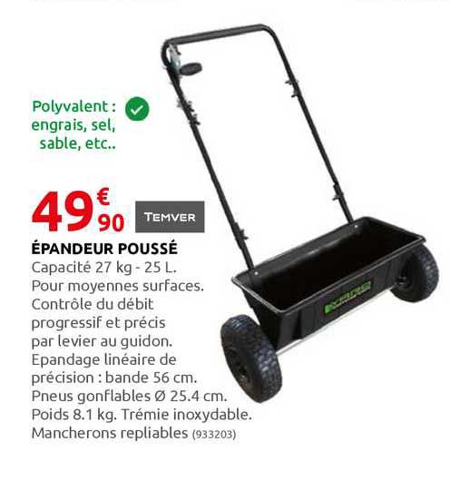 épandeur poussé temver
