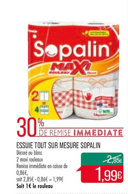 essuie tout sur mesure sopalin