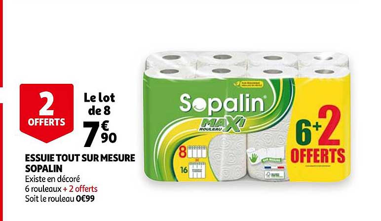 essuie tout sur mesure sopalin