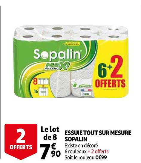 essuie tout sur mesure sopalin