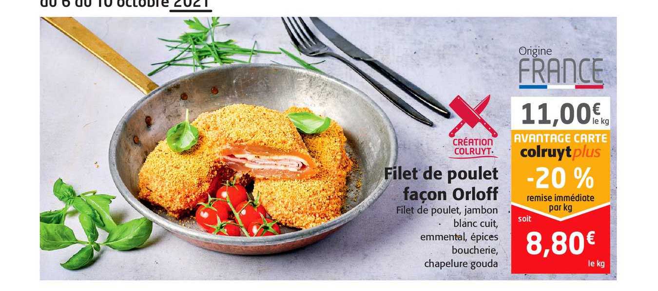 filet de poulet façon orloff