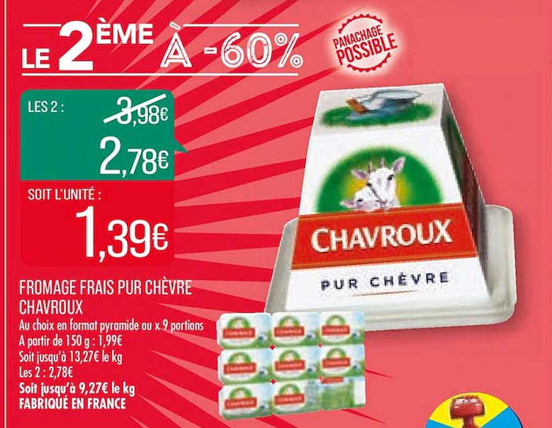 Fromage Frais Pur Chèvre Chavroux