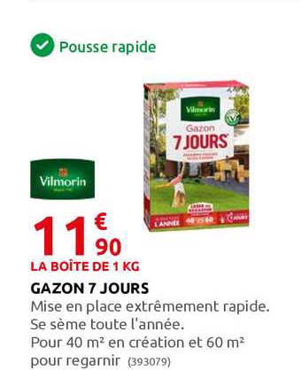 gazon 7 jours vilmorin
