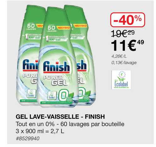gel lave-vaisselle - finish