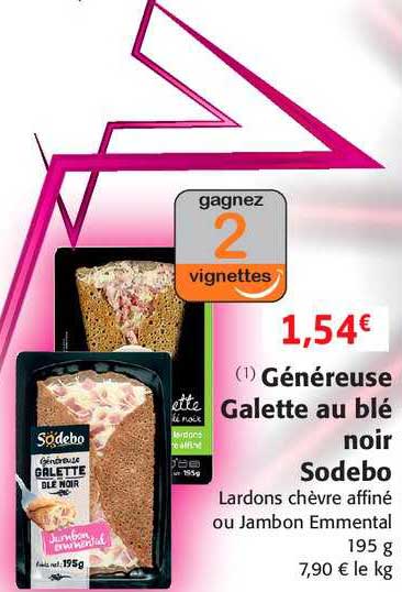 généreuse galette au blé noir sodebo