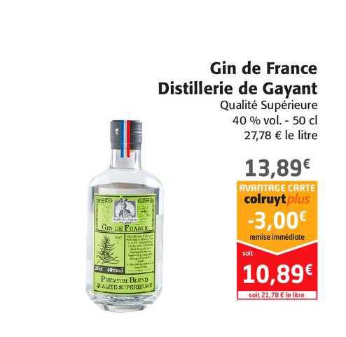 gin de france distillerie de gayant