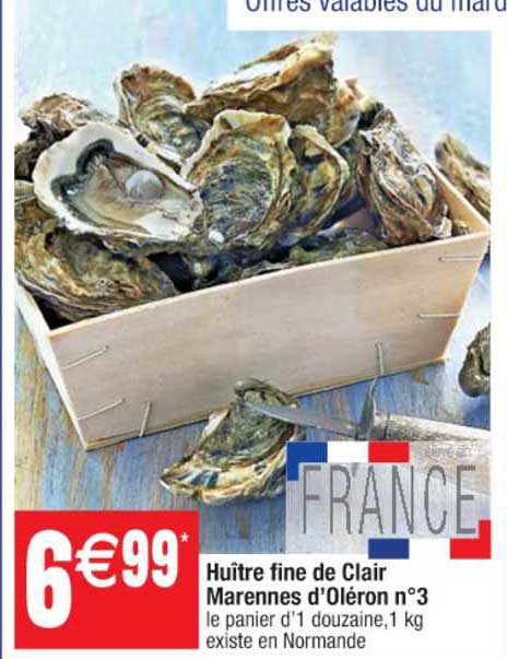 huître fine de clair marennes d'oléron n°3
