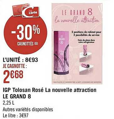 igp tolosan rosé la nouvelle attraction le grand 8