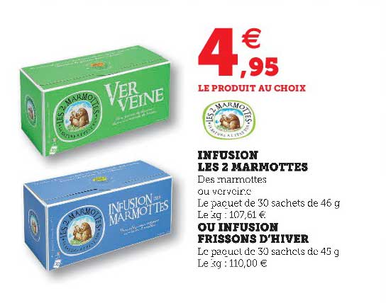 infusion les 2 marmottes ou infusion frissons d'hiver