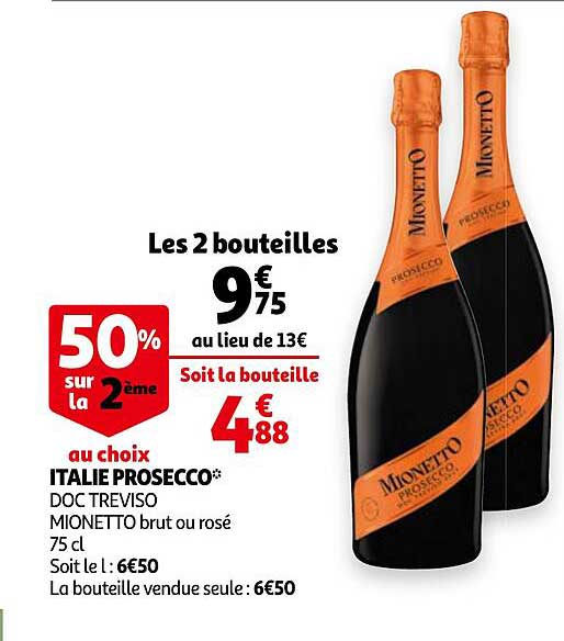 Italie Prosecco Doc Treviso Mionetto