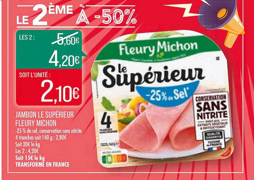 jambon le supérieur fleury michon