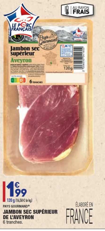 Jambon Sec Supérieur De L'aveyron Pays Gourmand®