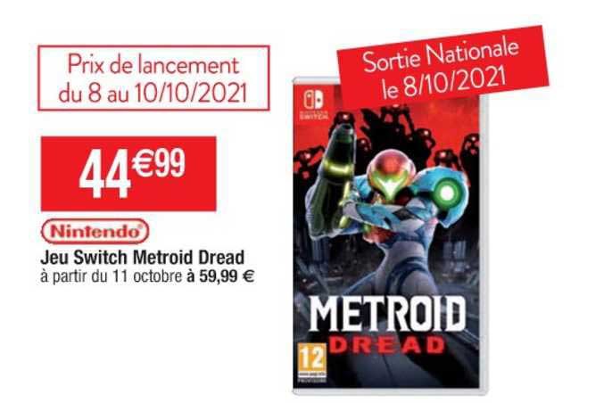 jeu switch metroid dread nintendo