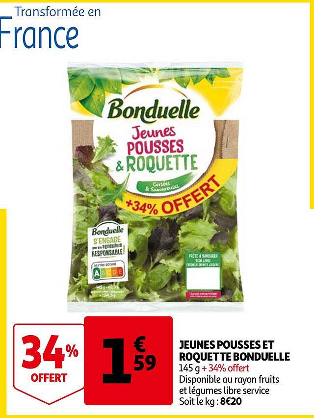 jeunes pousses et roquette bonduelle