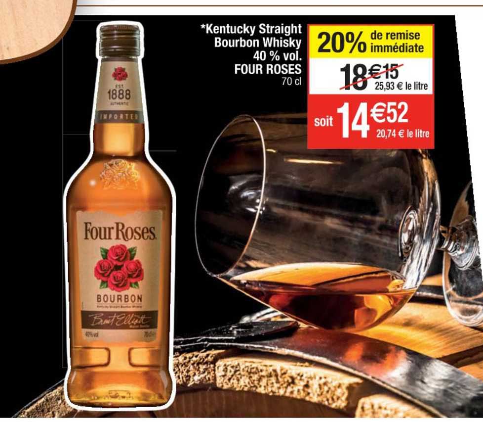 kentucky straight bourbon whisky 40% vol. four roses