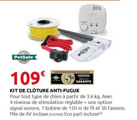 kit de clôture anti-fugue